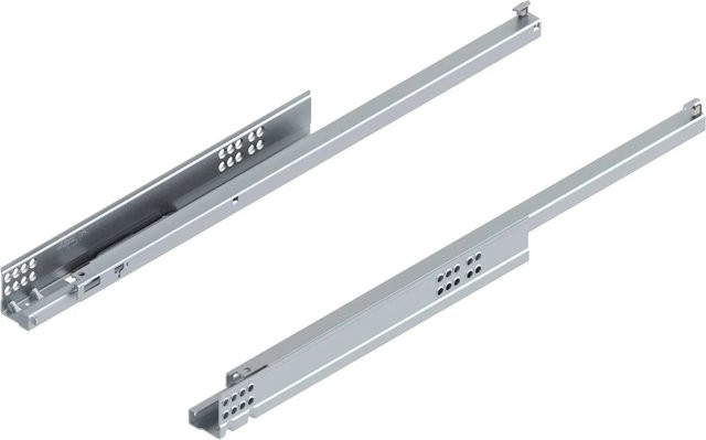 Blum Unterbodenführung Tandem Blumotion 550H Soft-Close aus verzinktem Stahl in Silber, Länge: 550 mm - Bild 1