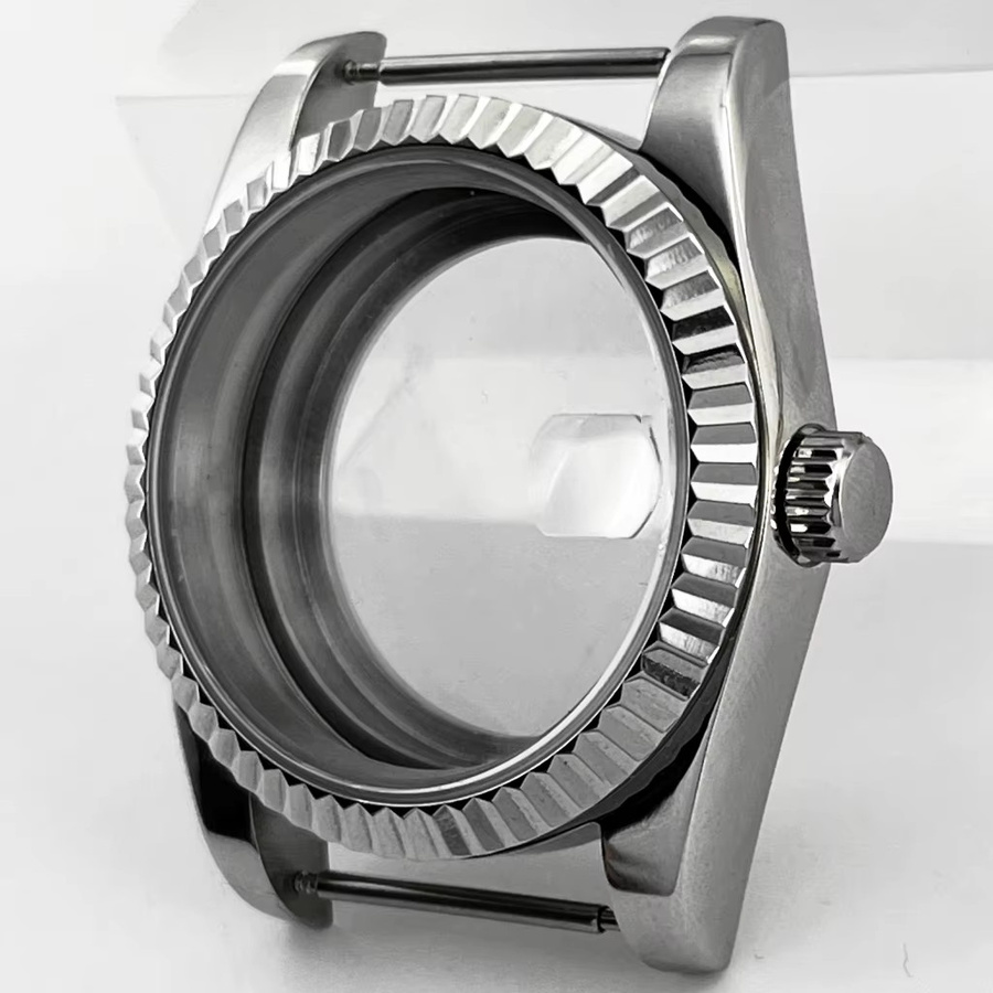 RICHUS Uhrengehäuse, Bicolor, Silber/Gold/Roségold, Saphirglas, 36 mm/39 mm - Bild 4