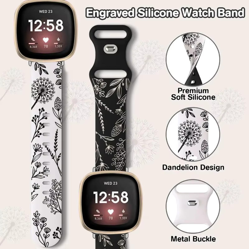CAOWTAN Uhrenarmband Silikon, Bicolor, Damen - Bild 3