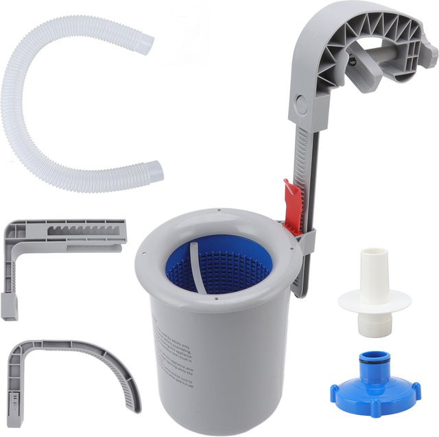 Automatischer Pool-Skimmer aus Kunststoff zur Wandmontage, grau - Bild 1