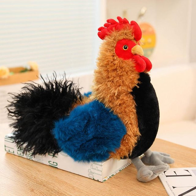 Yiran toy Hühner-Serie Hahn und Henne, Plüschtier, 27cm - Bild 1