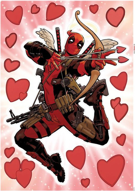 Komar Deko-Sticker Deadpool Lovepool Breite: 50 cm, Höhe: 70 cm - Bild 1
