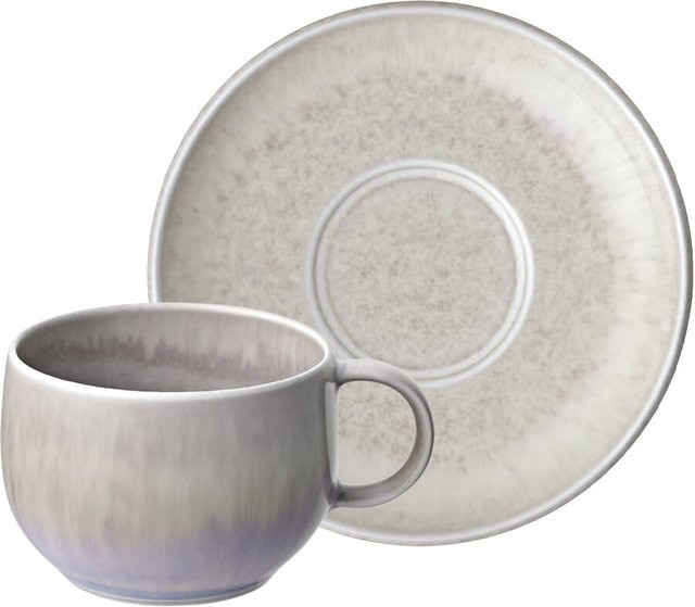 Villeroy & Boch like. Espressotasse mit Untertasse Perlemor Sand 60 ml - Bild 1