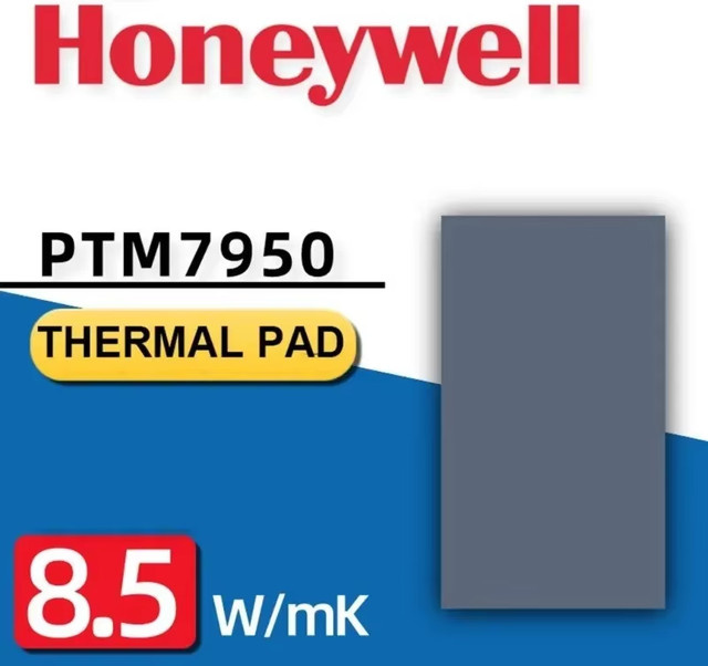 Honeywell PTM7950 Phasenwechsel-Silikonpad zur Kühlung von Laptop, PC, CPU und GPU, Grau, 8,5W/mK - Bild 1