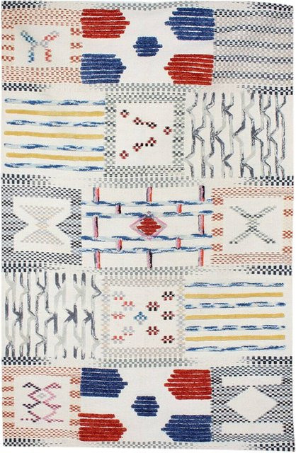 Kayoom Kurzflorteppich Empire 110 in Elfenbein mit Ethno-Musterung, B/L: 120 x 170 cm - Bild 1