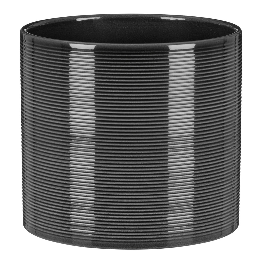 Scheurich Übertopf 828 aus Glas in Grau, Durchmesser: 23 cm, Höhe: 21 cm - Bild 2