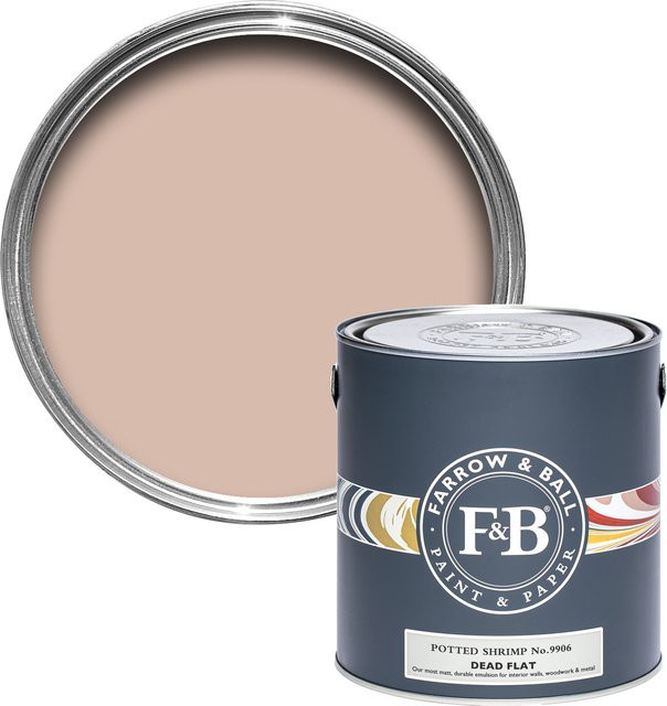 Farrow & Ball Dead Flat Wandfarbe Potted Shrimp 9906 Pink 5 l - Bild 1
