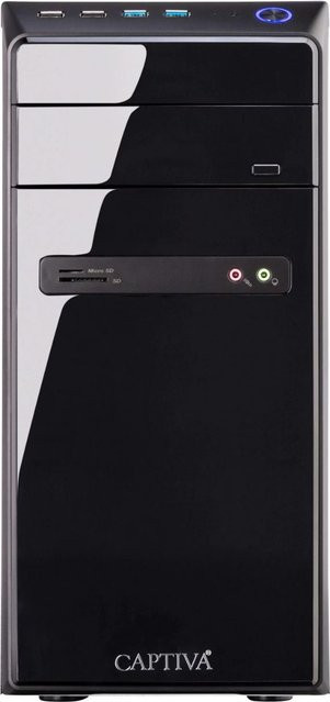 Captiva PC Power Starter I98-574 Desktop-PC in Schwarz mit Intel Core i5-14400, 1TB SSD, 8GB RAM und Wi-Fi 6 - Bild 1