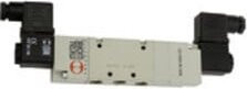 Riegler 2x3/2-Wegeventil, elektrisch betätigt, monostabil, G 1/4, NC, 12 V DC, Kunststoff, mehrfarbig - Bild 1
