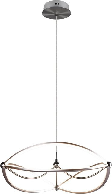 Trio LED Pendelleuchte Charivari in Nickel matt, dimmbar, B/T/H: 150 cm x 62 cm x 62 cm - Bild 1