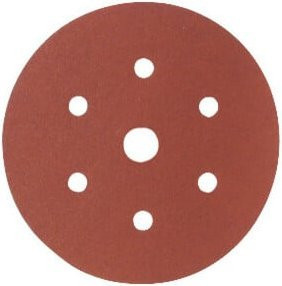 Starcke Papier-Klett-Schleifscheibe für Exzenterschleifer, Durchmesser: 150 mm, Körnung: 40, 6-fach Lochung + 1 Loch, Farbe: Braun - Bild 1