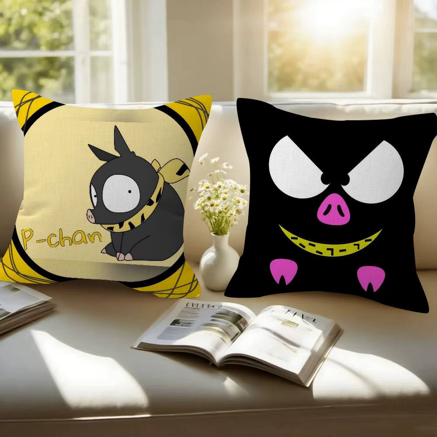 Anime Kissenbezug Ranma P Chan Ryogas Schwein Ahorn-Design, quadratisch, 30 x 30 cm - Bild 3