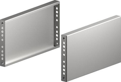 Rittal VX 8660.081 Sockelblende aus rostfreiem Stahl in Silber, 2 Stück - Bild 1