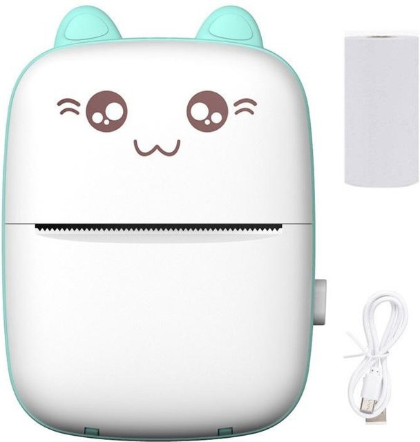 SafeWear Tragbarer Mini Thermodrucker White – Drahtloser Tintenloser Etikettendrucker für Android und iOS - Bild 1