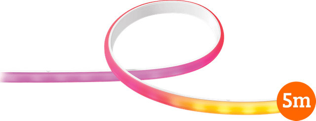 Philips Hue Gradient LED-Streifen Multicolor, 5 Meter, selbstklebend und erweiterbar für TV-Hintergrundbeleuchtung oder Akzentbeleuchtung - Bild 1