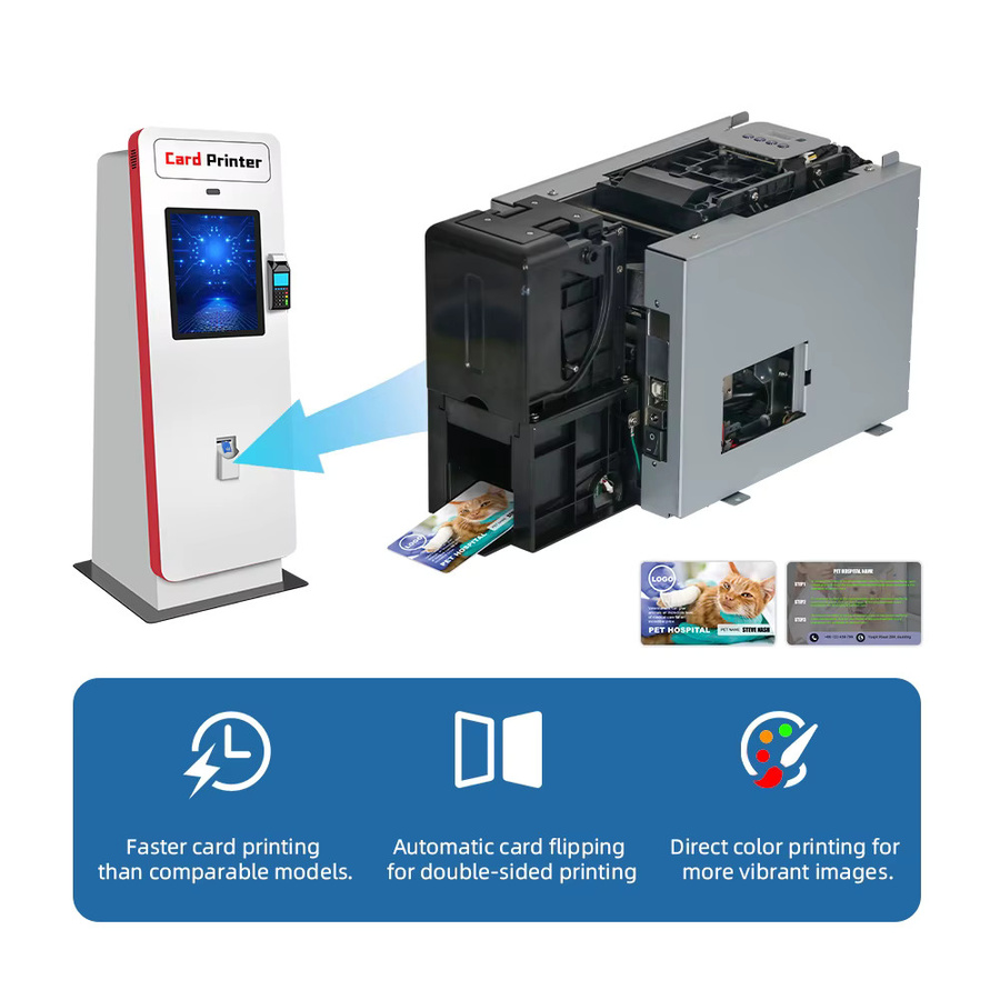 MS-S22 Eingebetteter Doppelseitiger PVC-Kartendrucker für ID-Karten und Eventausweise mit YMCKO Farbdruck - Bild 3