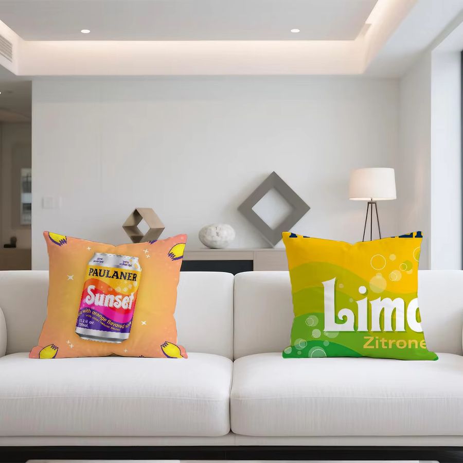 Paulaner Spezi Kissenbezug Multicolor, weicher und bequemer doppelseitiger Druck für Sofa, Auto oder Büro - Bild 3