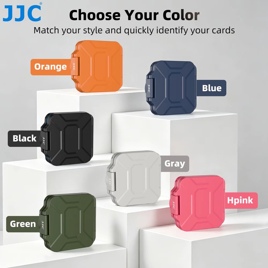 JC Speicherkartenhalter in Orange für SD, MSD und TF Karten mit Platz für 8 Micro-SD sowie 4 SDHC/SDXC Karten - Bild 2