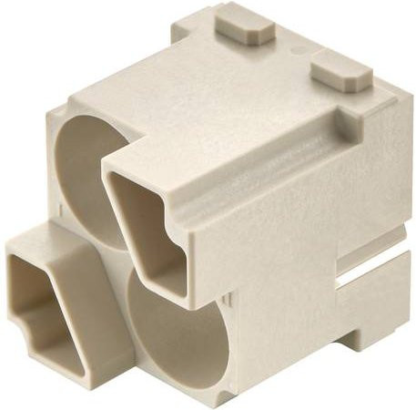 HARTING Doppelmodul Crimpen in Grau und Beige aus Kunststoff (09140023004) - Bild 1