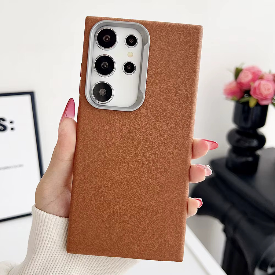 Magnetische Lederhülle in Blau für Samsung Galaxy S25 S24 S23 S22 S21 S20 Serie mit mattem Soft Bumper und Wireless Charge Funktion - Bild 5