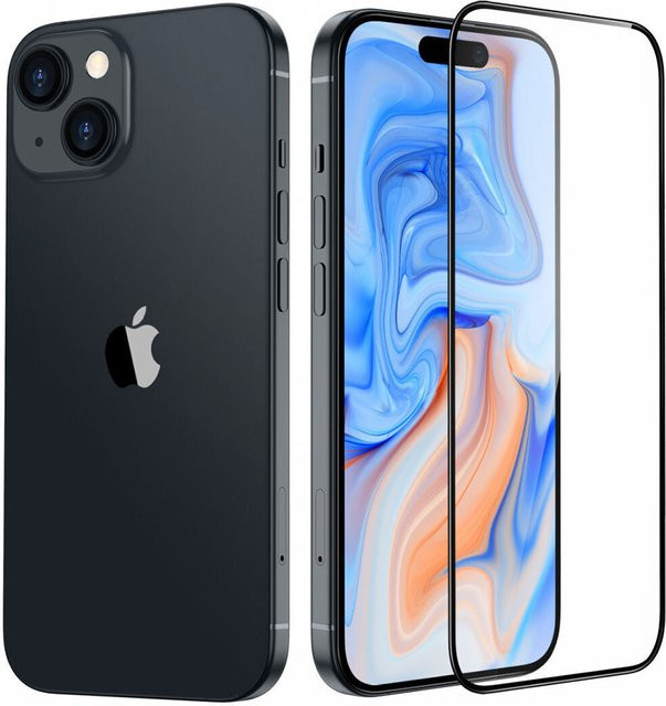 ESR Armorite Schutzfolie aus gehärtetem Glas für Apple iPhone 15 Plus, Schwarz - Bild 1