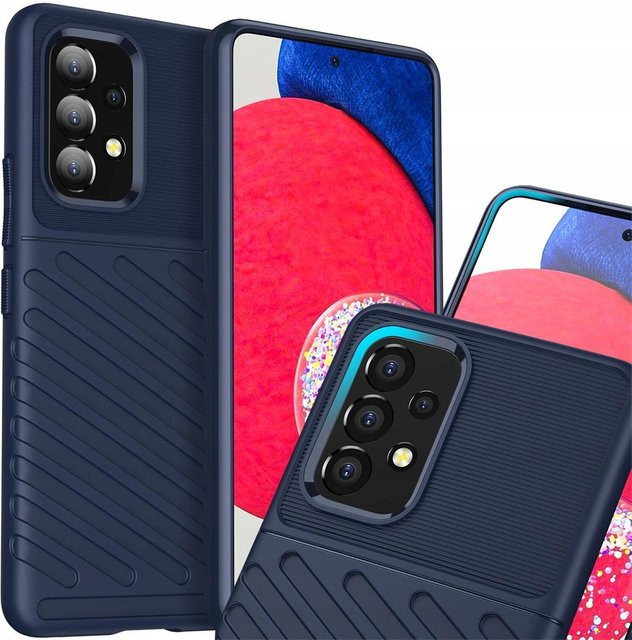 Thunder Case elastische gepanzerte Schutzhülle für Samsung Galaxy A53 5G in Blau - Bild 1