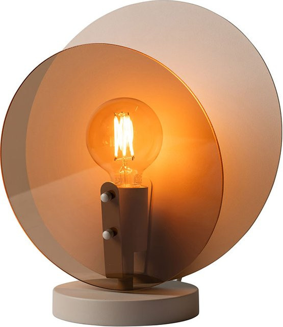 it´s about RoMi Toledo Tischleuchte in Gold/Messing und Braun mit Glas und Metall - Bild 1