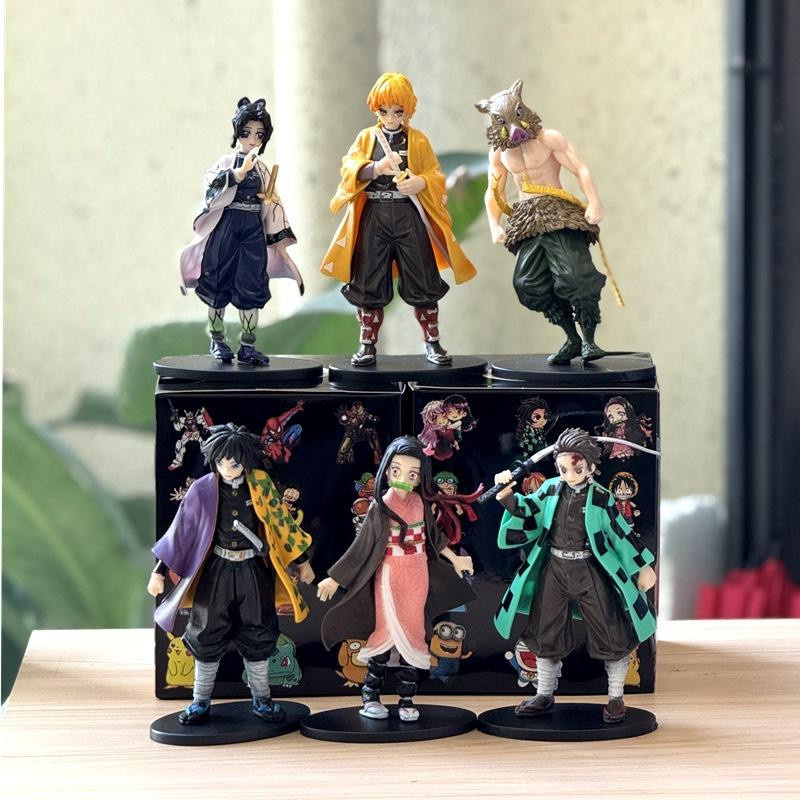Fashnics Demon Slayer Kimetsu no Yaiba Kamado Tanjirou Agatsuma Zenitsu Nezuko Actionfigur PVC Modell Spielzeug - Bild 2