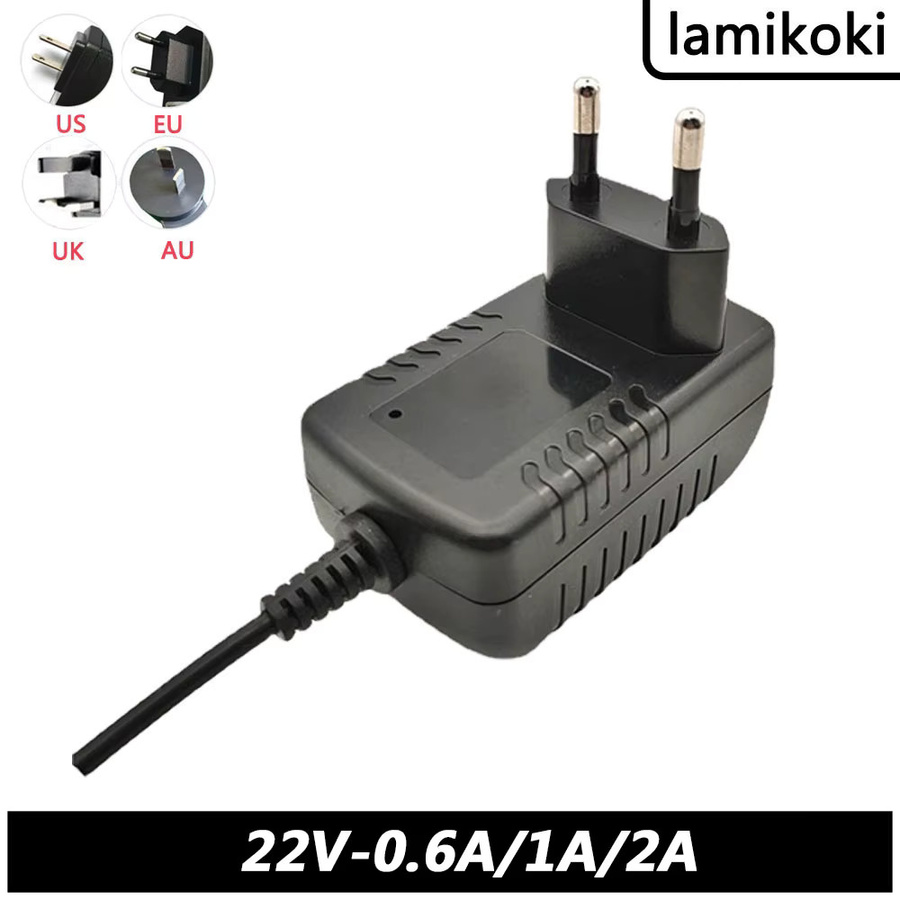 Lamakoki Netzteil 22V 2A Ladekabel für Kehrmaschinen und Staubsauger in Schwarz - Bild 2