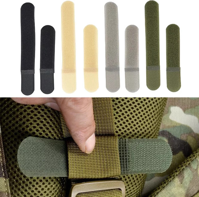 Wiederverwendbare Nylon-Kabelbinder mit Hakenschlaufenverschluss als Rucksack-Organizer und Kordelgriff aus Kunststoff - Bild 1