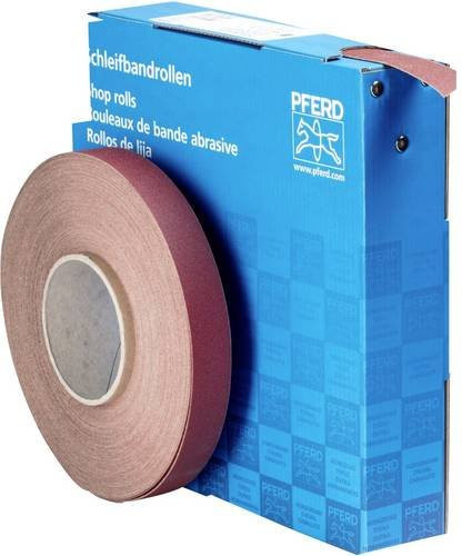 PFERD Korund Schleifbandrolle SBR für universelle Anwendung, Breite: 25 mm, Länge: 50 m, Körnung: 150, Farbe: Braun - Bild 1