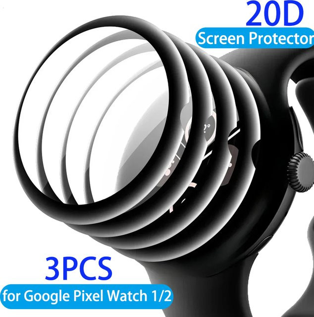Google Displayschutzfolie für Pixel Watch 2, Silikon, transparent, Unisex - Bild 1