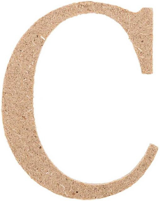 Rico Design Mini Großbuchstabe C aus MDF Holz - Bild 1