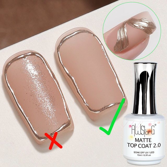 AWStorG Matt Top Coat 2.0, 15 ml, Gel-Nagellack - Bild 1