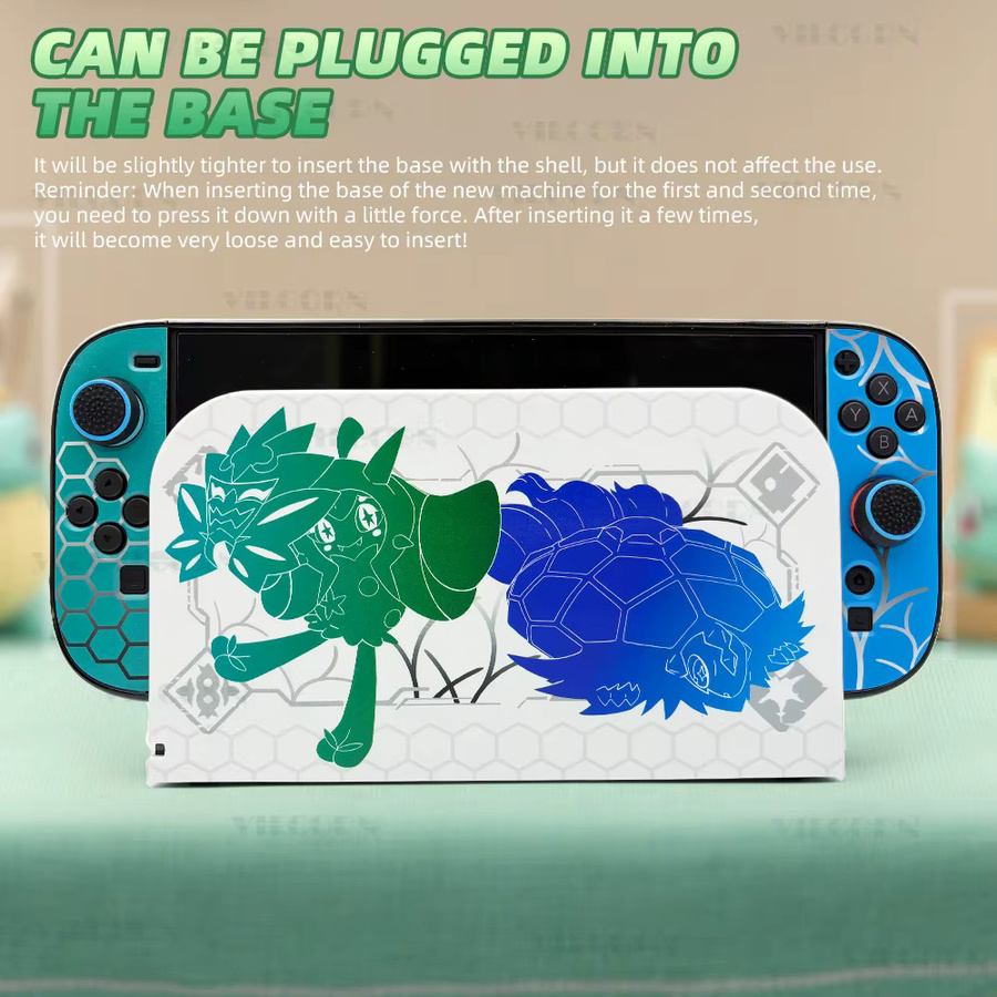 VILCORN Schutzhülle im Legends Z-A Style für Switch 2 Konsolen, Hartschale für NS2 Basis und Dock-Skin, Mehrfarbig - Bild 4