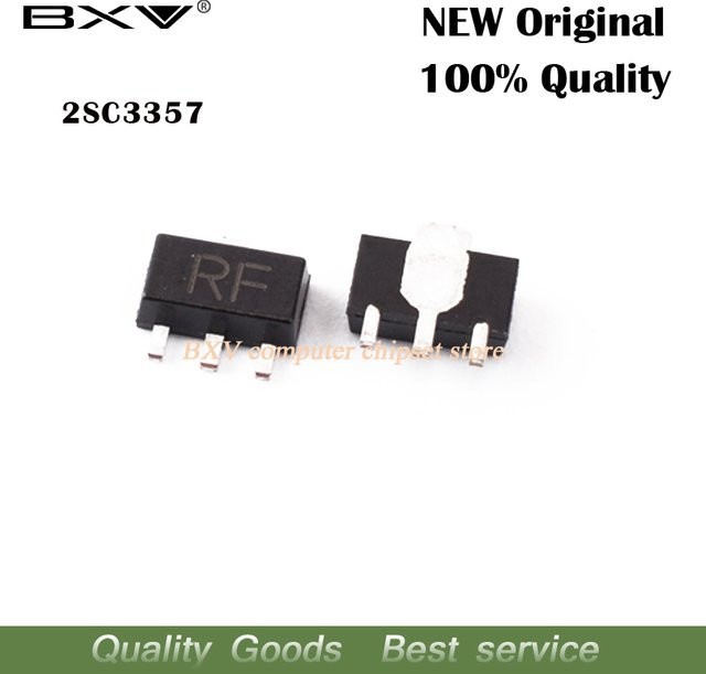 BXV SC3357 RF SMD 2 Transistor in Schwarz, 20 Stück, SOT-89 - Bild 1