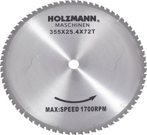 Holzmann Hartmetall Kreissägeblatt für Metallkreissäge MKS355, 72 Zähne, Farbe: Silber, Durchmesser: 355 mm, Bohrung: 25,4 mm - Bild 2