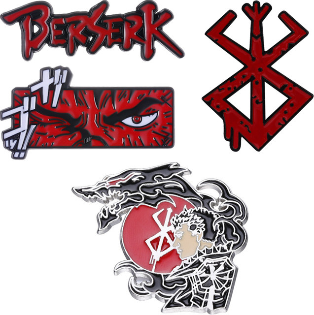 Bandai Broschen, Anime Pins, Berserker Beherit, Legierung, Rot - Bild 1
