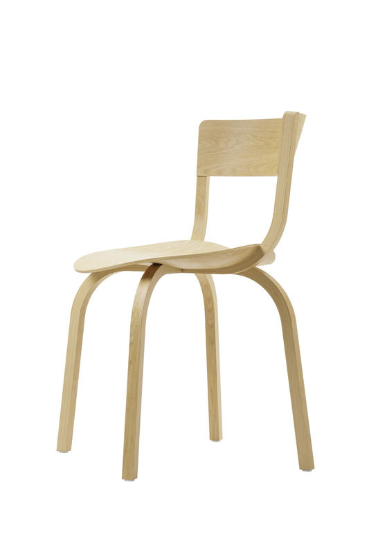 Thonet 404 Stuhl aus lackierter Eiche in Braun - Bild 2