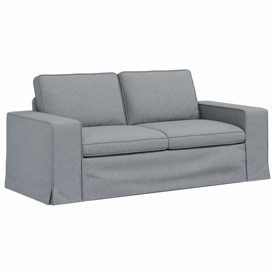 vidaXL Sofa Hellgrau mit Stoffbezug und Metallrahmen B/T/H: 182 x 80 x 82 cm - Bild 2