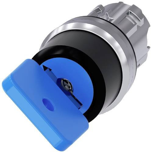 Siemens Schlüsselschalter 3SU1050-4GF01-0AA0 in Blau mit 90° Drehung und IP69K Schutzart - Bild 1