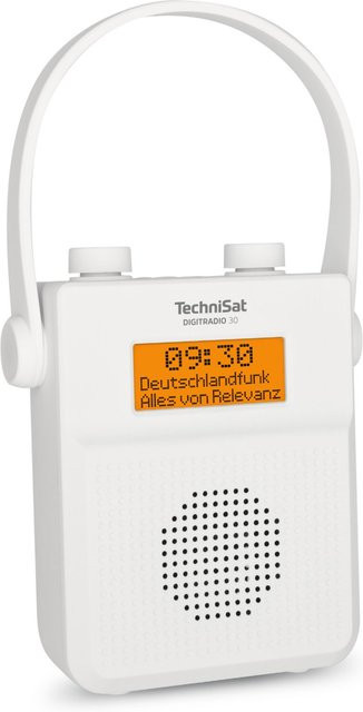 TechniSat DIGITRADIO 30 V2 Duschradio weiß mit DAB+/UKW und Bluetooth - Bild 1