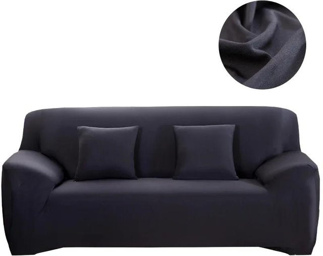 Yiran Furniture Elastischer Sofabezug für 1-Sitzer, Einfarbig, Polyester, Breite: 90-140 cm - Bild 1