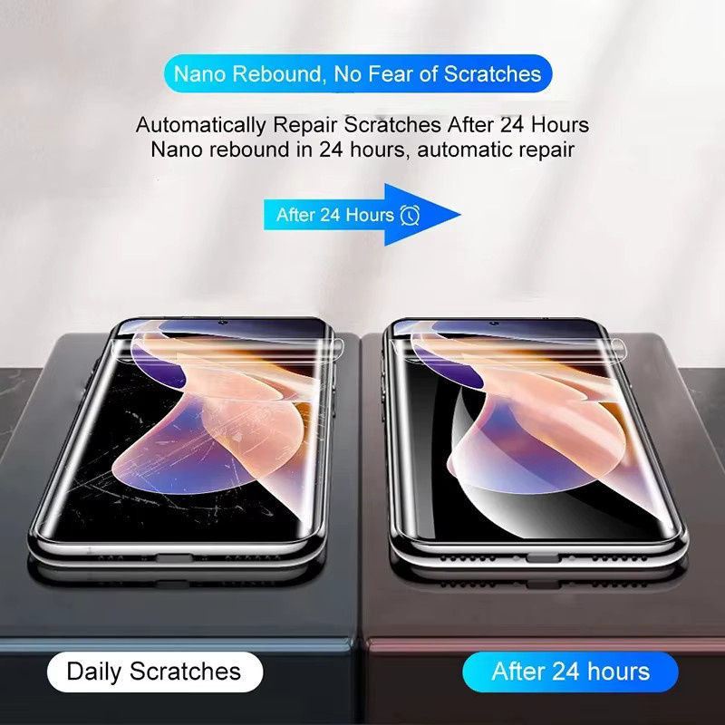 3er Pack Hydrogel Displayschutz Folie für Samsung Galaxy A56 A55 A54 A53 A17 A27 A37 A57 A36 A26 A16 S26 S25 S24 Ultra transparent - Bild 3
