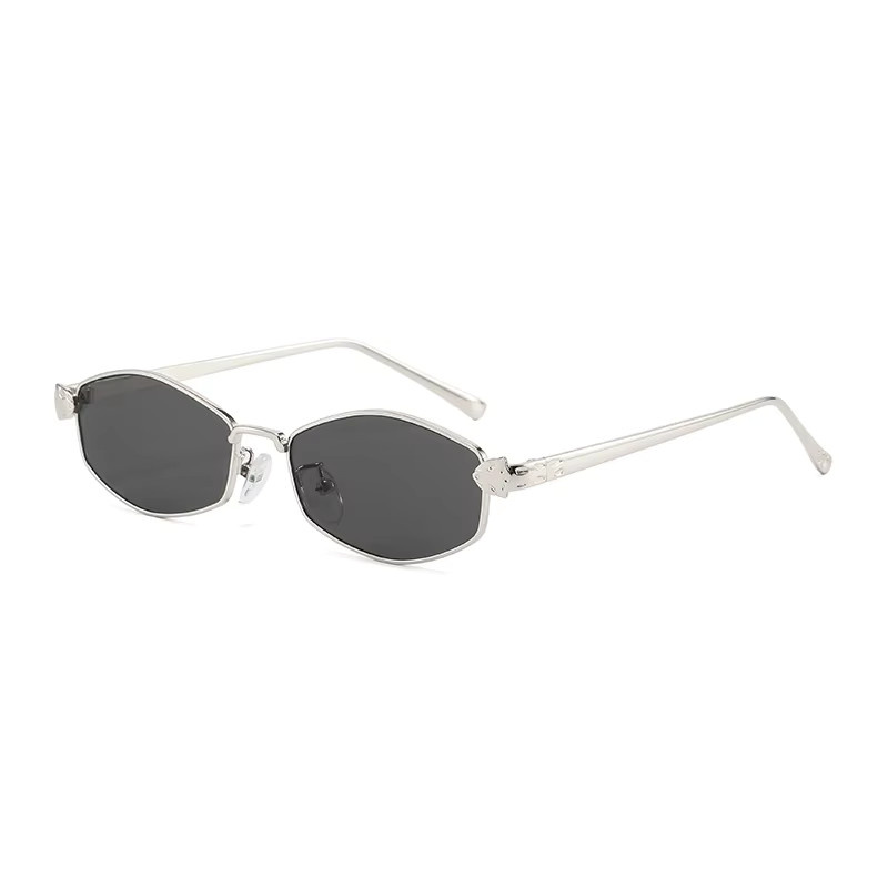 Julyrays Sonnenbrille Hexagon, Metall, Vollrand, Schwarz, Unisex - Bild 2