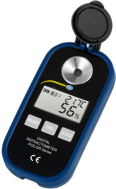 PCE Instruments Digitales Refraktometer PCE-DRS 2 für Salzgehalt in Schwarz und Blau aus Edelstahl - Bild 1
