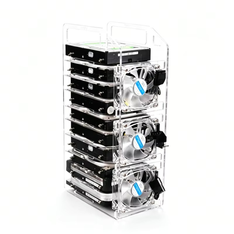 FTBTOC DIY Acryl-Festplattenhalterung für HDD, Transparent - Bild 1