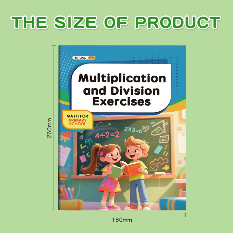 Lee's Sharing Mathematik-Arbeitsbuch für Kinder mit 99 Übungen zu Multiplikation und Division, 48 Seiten, Mehrfarbig - Bild 3