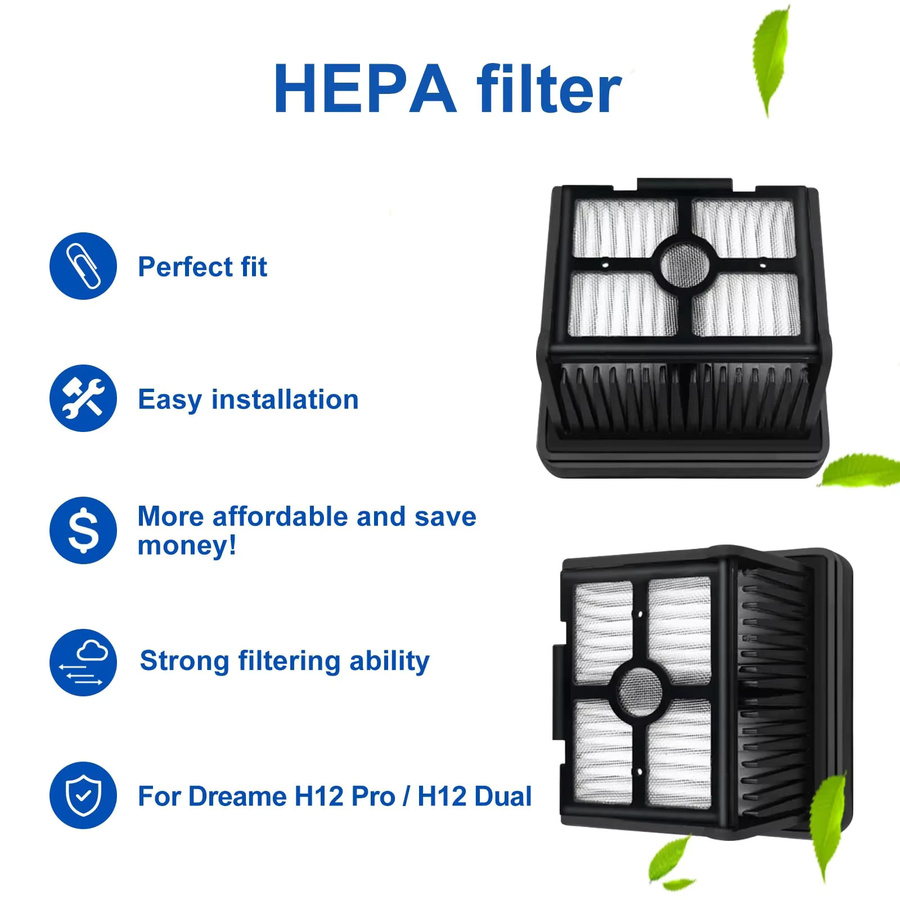 Dreame Ersatzset mit Ersatzbürstenrolle und HEPA-Filter für H12 Pro und H12 Dual Nass-Trockensauger - Bild 6