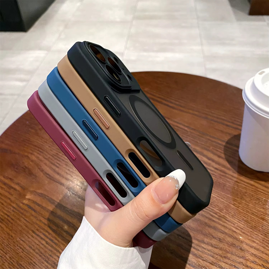 MagSafe Kamera-Hartschale für iPhone 11 bis iPhone 17 Air Pro Max mit externem Objektivschutz, transparent grau - Bild 4